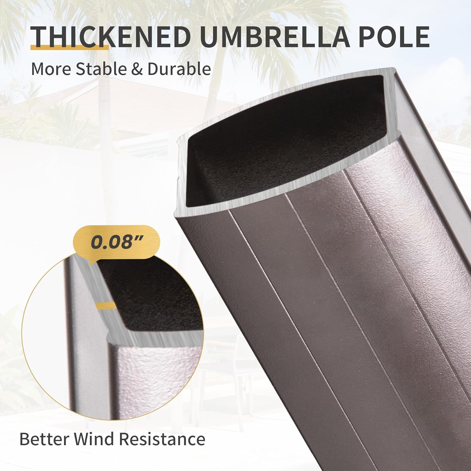 10 X 13 FT Cantilever Patio Umbrella with Base & Lights | Outdoor Aluminum Frame Umbrllas, Waterproof & Uv-Resistant Fabric, 360°Rotation, for Pool Deck Backyard, Beige